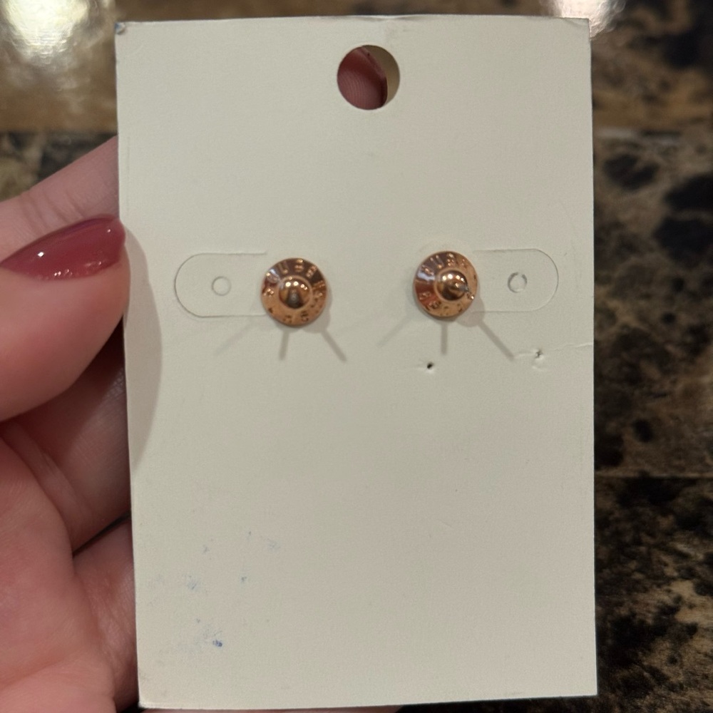 Henri Bendel Pave Stud Heart Earrings - Picture 4 of 5